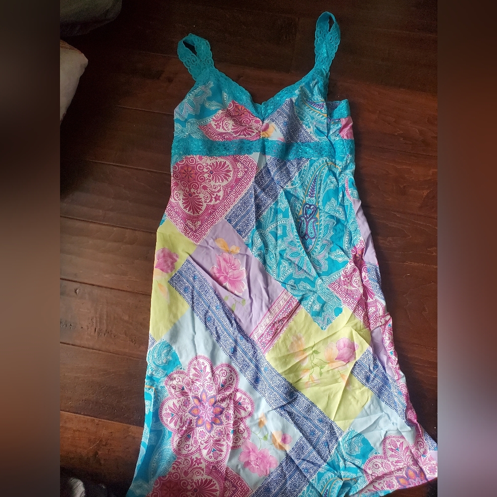 Colorful Patchwork Sleeveless  Summer Dress